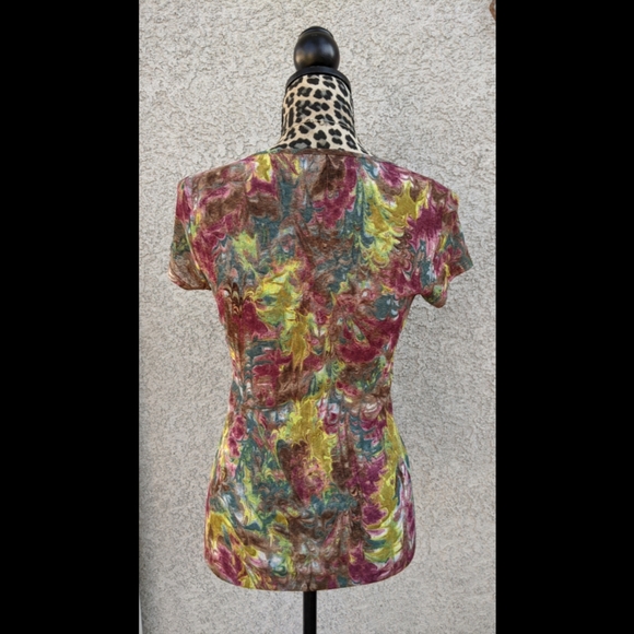 Karen Kane Multicolor blouse with ruffle - Small - Picture 6 of 8